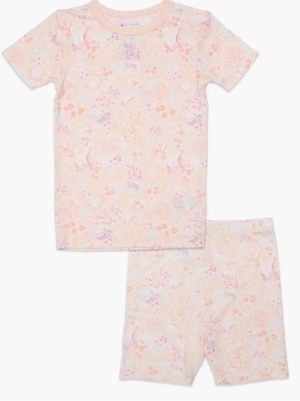 Magnetic Me Girl 5Y Coral Sea Shells Two-Piece Pajama Set